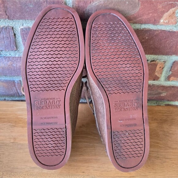 Sebago Docksides Leather loafers men's 10.5 Slip Resistant Non-Marking - Picture 9 of 11